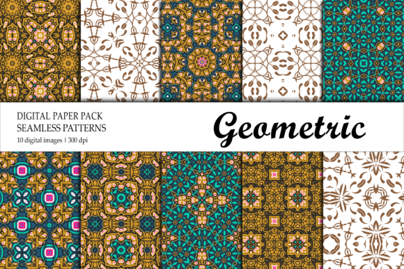 Background Digital Paper Gold Brown Navy