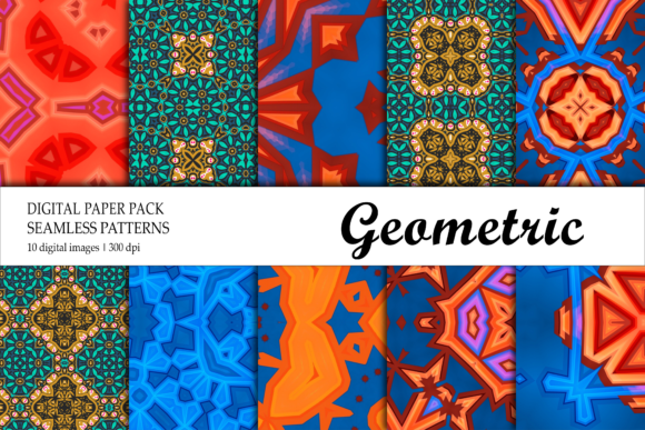 Background Digital Paper Red Green Blue