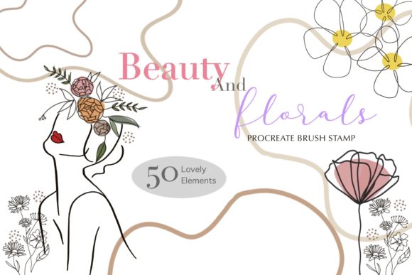 Beauty and Florals Procreate Brush Stamp: A Creative Tool for Digital Artists