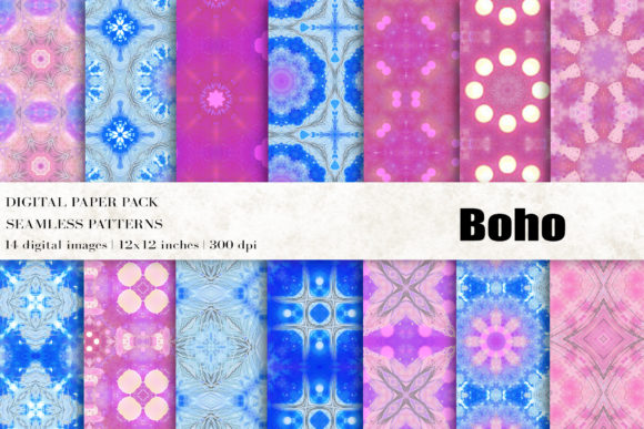 Boho Tribal Digital Papers: A Versatile Creative Resource