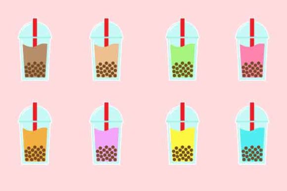 Buble Milk Tea Icon Set: A Versatile Design Resource for Modern Creatives