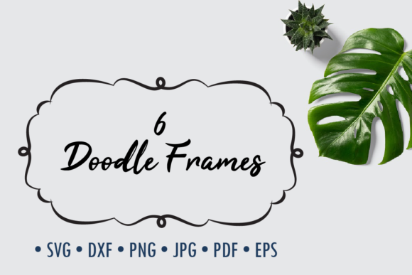 Doodle Frames, Svg Cut File, Clip Art Br: A Versatile Design Resource