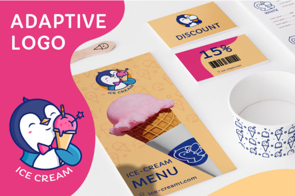 Ice Cream - Adaptive Logo