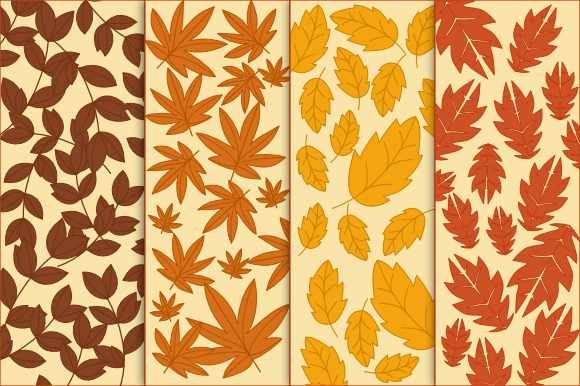 Pattern Autumn Leaves: A Versatile Digital Design for Creative Projects
