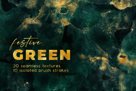 Seamless Watercolor and Gold Backgrounds
