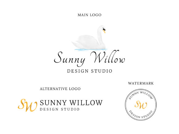 Swan Logo Design, Boutique Logo