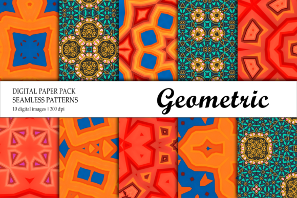Wallpaper Geometric Orange Green Red: A Versatile Design for Creative Projects