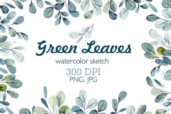Watercolor Green Leaves: A Versatile Artistic Resource for Creative Projects